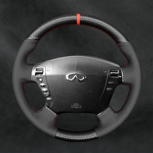 Discover MewantX Custom Steering Wheel Cover For Nissan Fuga Cima 2002 - 2008 Mewant delivers comfort, grip, style, protection and durable quality.