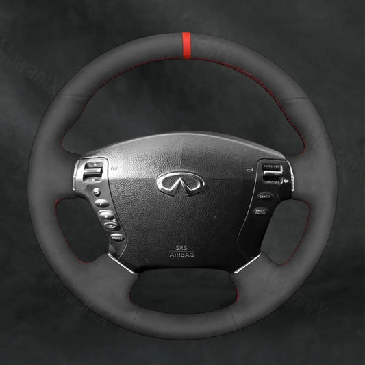 Discover MewantX Custom Steering Wheel Cover For Nissan Fuga Cima 2002 - 2008 Mewant delivers comfort, grip, style, protection and durable quality.