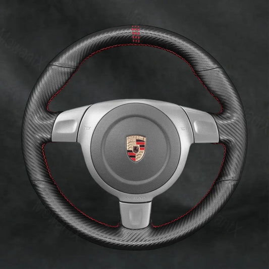 Discover MewantX Custom Steering Wheel Cover For Porsche Boxster 987 Cayman 987 2005 - 2009 Mewant delivers comfort, grip, style, protection and durable quality.