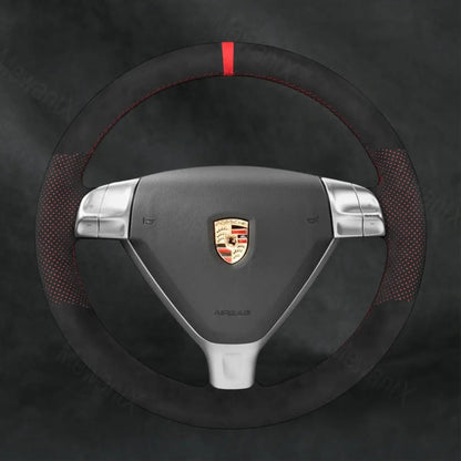 Discover MewantX Custom Steering Wheel Cover For Porsche Boxster 987 Cayman 987 2005 - 2009 Mewant delivers comfort, grip, style, protection and durable quality.