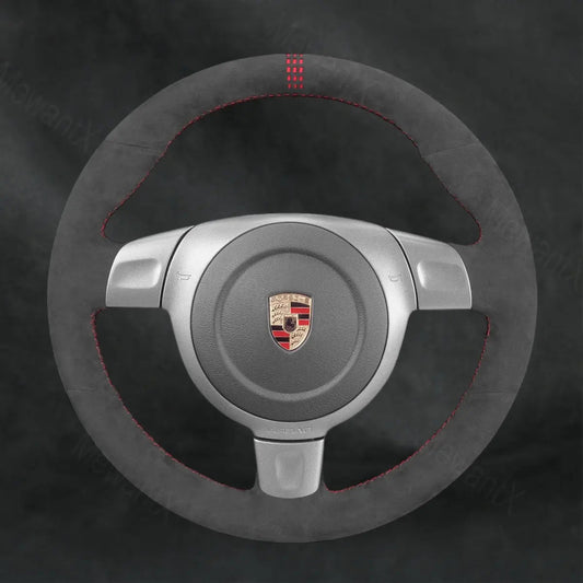 Discover MewantX Custom Steering Wheel Cover For Porsche Boxster 987 Cayman 987 2005 - 2009 Mewant delivers comfort, grip, style, protection and durable quality.