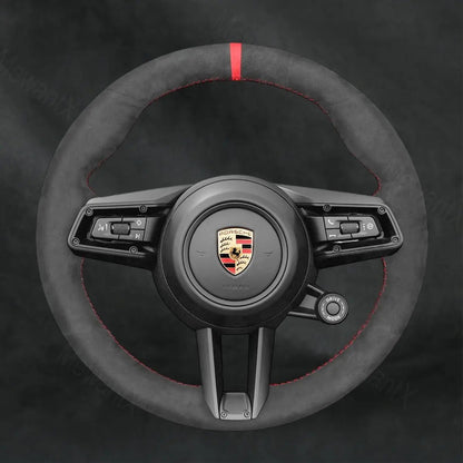 Discover MewantX Custom Steering Wheel Cover For Porsche Taycan 2020 - 2025 Mewant delivers comfort, grip, style, protection and durable quality.