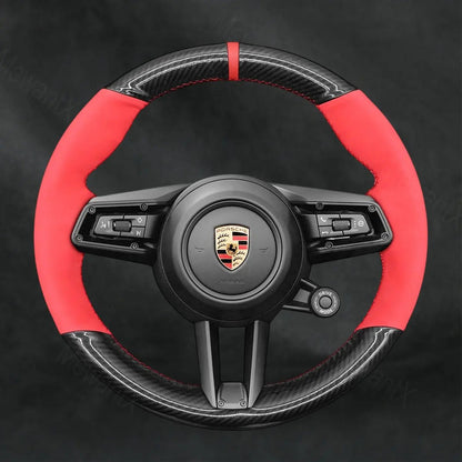 Discover MewantX Custom Steering Wheel Cover For Porsche Taycan 2020 - 2025 Mewant delivers comfort, grip, style, protection and durable quality.