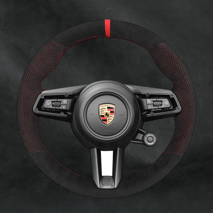 Discover MewantX Custom Steering Wheel Cover For Porsche Taycan 2020 - 2025 Mewant delivers comfort, grip, style, protection and durable quality.