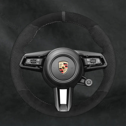 Discover MewantX Custom Steering Wheel Cover For Porsche Taycan 2020 - 2025 Mewant delivers comfort, grip, style, protection and durable quality.