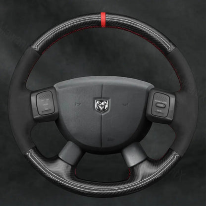 Discover MewantX Custom Steering Wheel Cover For RAM 1500 2500 3500 SRT - 10 2004 - 2008 Mewant delivers comfort, grip, style, protection and durable quality.