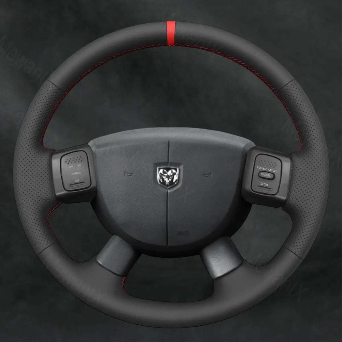 Discover MewantX Custom Steering Wheel Cover For RAM 1500 2500 3500 SRT - 10 2004 - 2008 Mewant delivers comfort, grip, style, protection and durable quality.