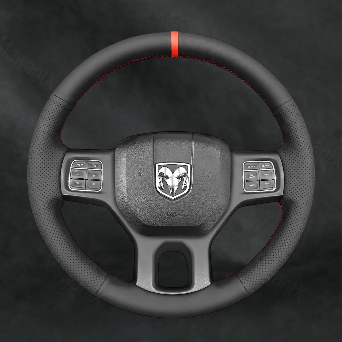 Discover MewantX Custom Steering Wheel Cover For RAM 1500 Classic 2500 3500 5500 2012 - 2023 Mewant delivers comfort, grip, style, protection and durable quality.