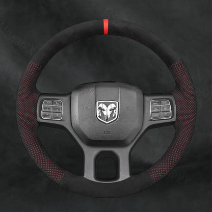 Discover MewantX Custom Steering Wheel Cover For RAM 1500 Classic 2500 3500 5500 2012 - 2023 Mewant delivers comfort, grip, style, protection and durable quality.