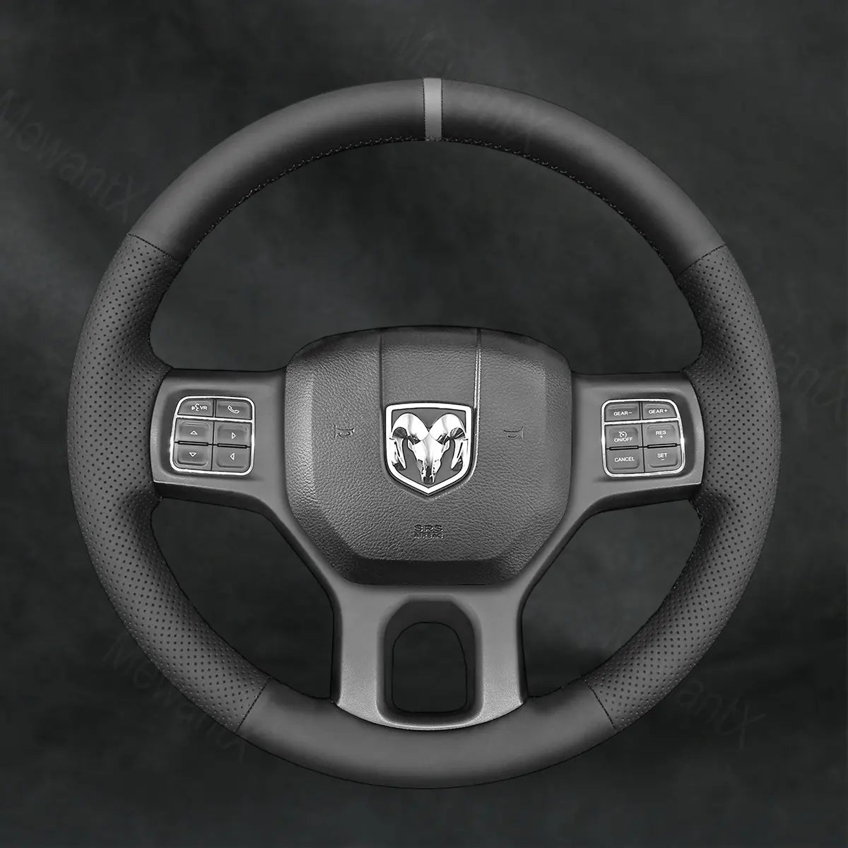 Discover MewantX Custom Steering Wheel Cover For RAM 1500 Classic 2500 3500 5500 2012 - 2023 Mewant delivers comfort, grip, style, protection and durable quality.
