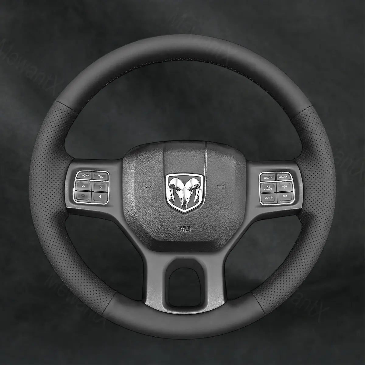 Discover MewantX Custom Steering Wheel Cover For RAM 1500 Classic 2500 3500 5500 2012 - 2023 Mewant delivers comfort, grip, style, protection and durable quality.