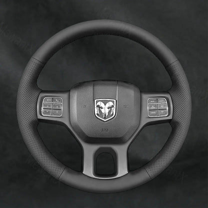 Discover MewantX Custom Steering Wheel Cover For RAM 1500 Classic 2500 3500 5500 2012 - 2023 Mewant delivers comfort, grip, style, protection and durable quality.