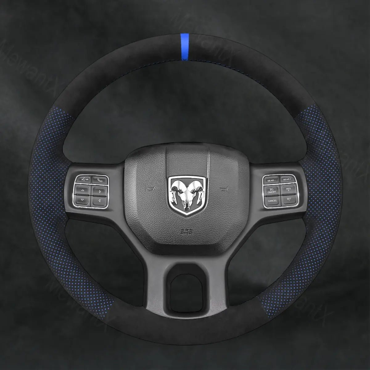 Discover MewantX Custom Steering Wheel Cover For RAM 1500 Classic 2500 3500 5500 2012 - 2023 Mewant delivers comfort, grip, style, protection and durable quality.