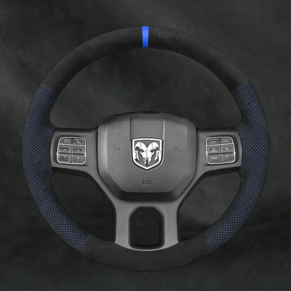 Discover MewantX Custom Steering Wheel Cover For RAM 1500 Classic 2500 3500 5500 2012 - 2023 Mewant delivers comfort, grip, style, protection and durable quality.