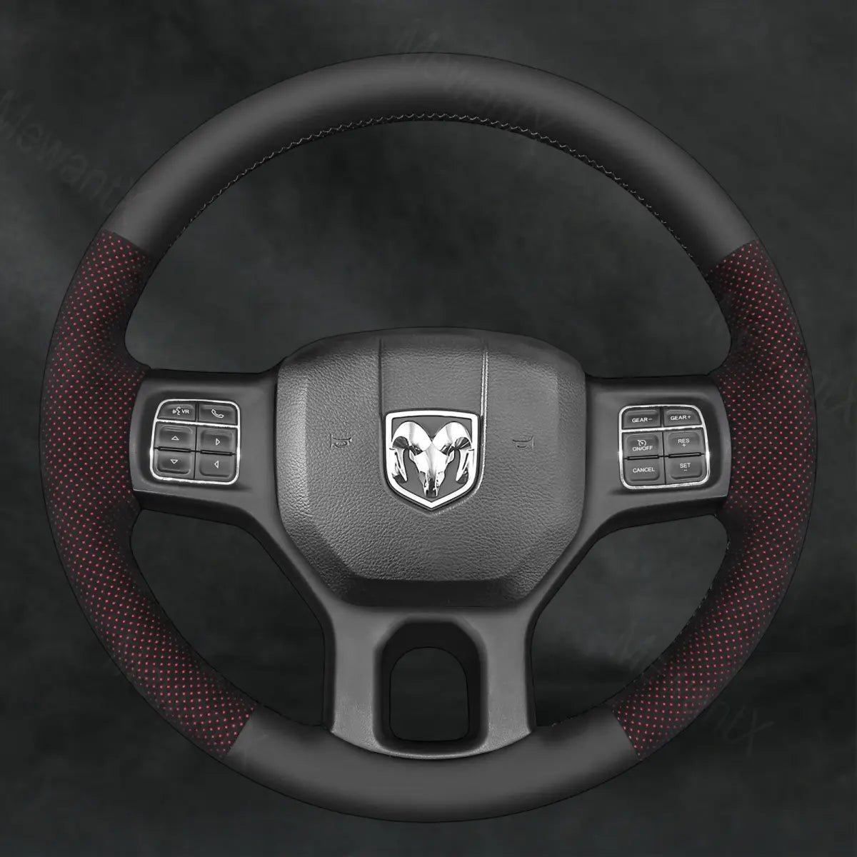 Discover MewantX Custom Steering Wheel Cover For RAM 1500 Classic 2500 3500 5500 2012 - 2023 Mewant delivers comfort, grip, style, protection and durable quality.