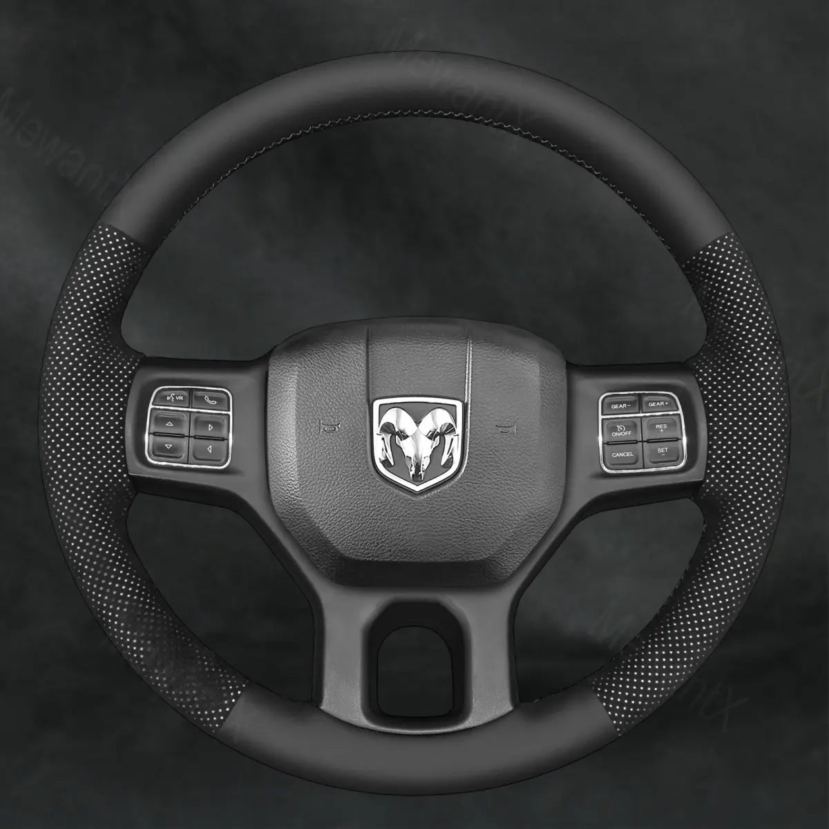 Discover MewantX Custom Steering Wheel Cover For RAM 1500 Classic 2500 3500 5500 2012 - 2023 Mewant delivers comfort, grip, style, protection and durable quality.