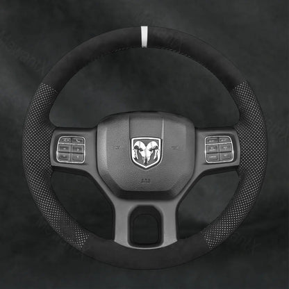Discover MewantX Custom Steering Wheel Cover For RAM 1500 Classic 2500 3500 5500 2012 - 2023 Mewant delivers comfort, grip, style, protection and durable quality.