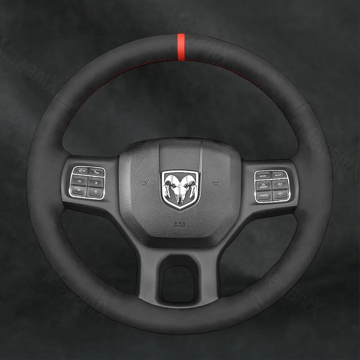 Discover MewantX Custom Steering Wheel Cover For RAM 1500 Classic 2500 3500 5500 2012 - 2023 Mewant delivers comfort, grip, style, protection and durable quality.