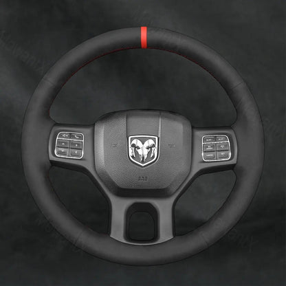 Discover MewantX Custom Steering Wheel Cover For RAM 1500 Classic 2500 3500 5500 2012 - 2023 Mewant delivers comfort, grip, style, protection and durable quality.