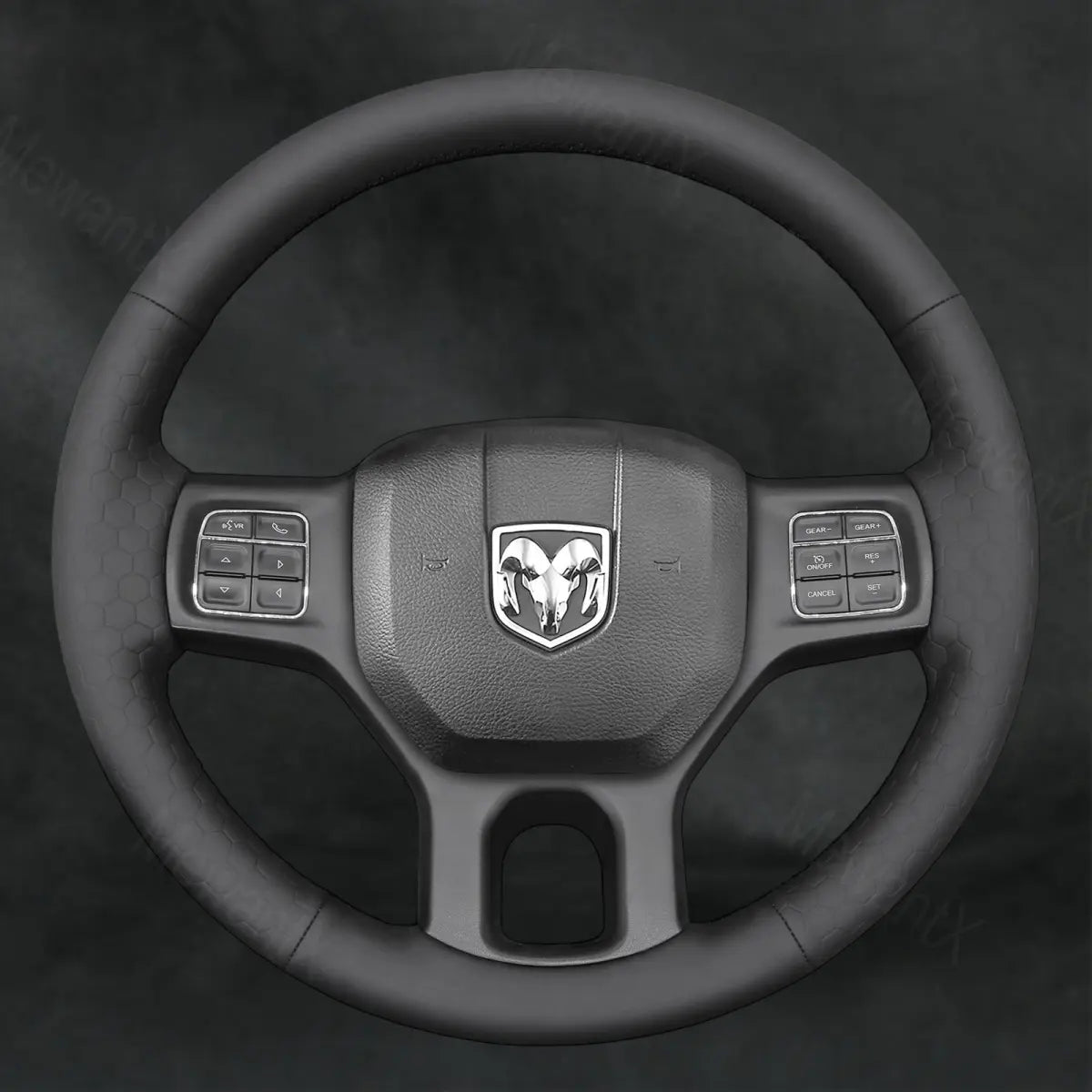 Discover MewantX Custom Steering Wheel Cover For RAM 1500 Classic 2500 3500 5500 2012 - 2023 Mewant delivers comfort, grip, style, protection and durable quality.