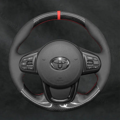 Discover MewantX Custom Steering Wheel Cover For Toyota GR Supra Supra 2019 - 2024 Mewant delivers comfort, grip, style, protection and durable quality.