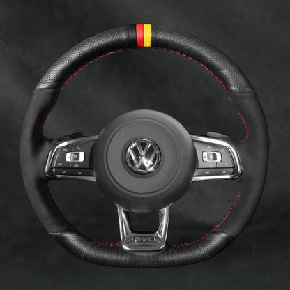 Discover MewantX Custom Steering Wheel Cover For Volkswagen VW Golf GTI GTD GTE R7 R 7 2013 - 2020 Mewant delivers comfort, grip, style, protection and durable quality.
