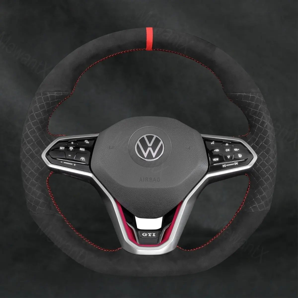 Discover MewantX Custom Steering Wheel Cover For Volkswagen VW Golf R - Line GTI GTD GTE R8 R 8 2020 - 2021 Mewant delivers comfort, grip, style, protection and durable quality.