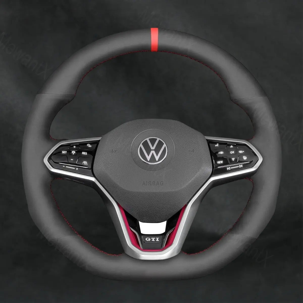 Discover MewantX Custom Steering Wheel Cover For Volkswagen VW Golf R - Line GTI GTD GTE R8 R 8 2020 - 2021 Mewant delivers comfort, grip, style, protection and durable quality.