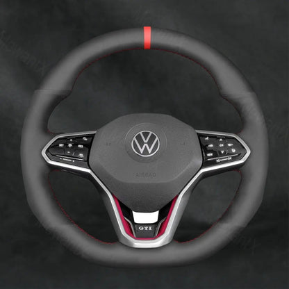 Discover MewantX Custom Steering Wheel Cover For Volkswagen VW Golf R - Line GTI GTD GTE R8 R 8 2020 - 2021 Mewant delivers comfort, grip, style, protection and durable quality.