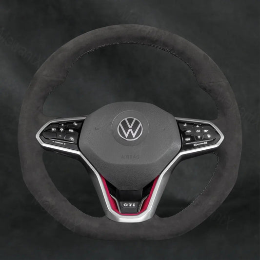 Discover MewantX Custom Steering Wheel Cover For Volkswagen VW Golf R - Line GTI GTD GTE R8 R 8 2020 - 2021 Mewant delivers comfort, grip, style, protection and durable quality.