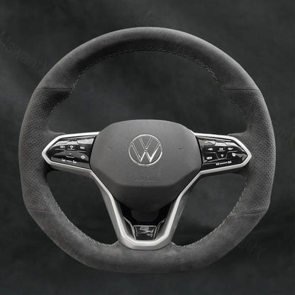 Discover MewantX Custom Steering Wheel Cover For Volkswagen VW Golf R - Line GTI GTD GTE R8 R 8 2020 - 2021 Mewant delivers comfort, grip, style, protection and durable quality.