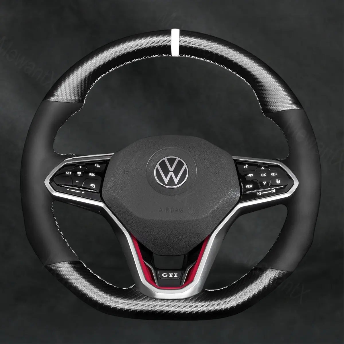 Discover MewantX Custom Steering Wheel Cover For Volkswagen VW Golf R - Line GTI GTD GTE R8 R 8 2020 - 2021 Mewant delivers comfort, grip, style, protection and durable quality.