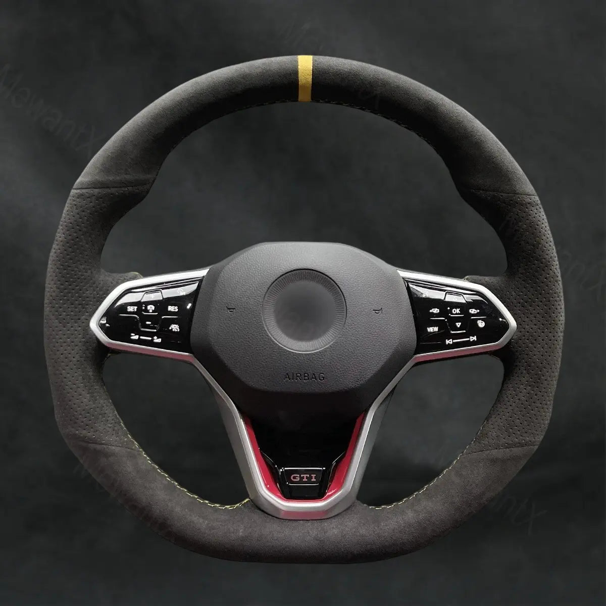 Discover MewantX Custom Steering Wheel Cover For Volkswagen VW Golf R - Line GTI GTD GTE R8 R 8 2020 - 2021 Mewant delivers comfort, grip, style, protection and durable quality.