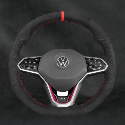 Discover MewantX Custom Steering Wheel Cover For Volkswagen VW Polo GTI 2022 - 2025 Mewant delivers comfort, grip, style, protection and durable quality.