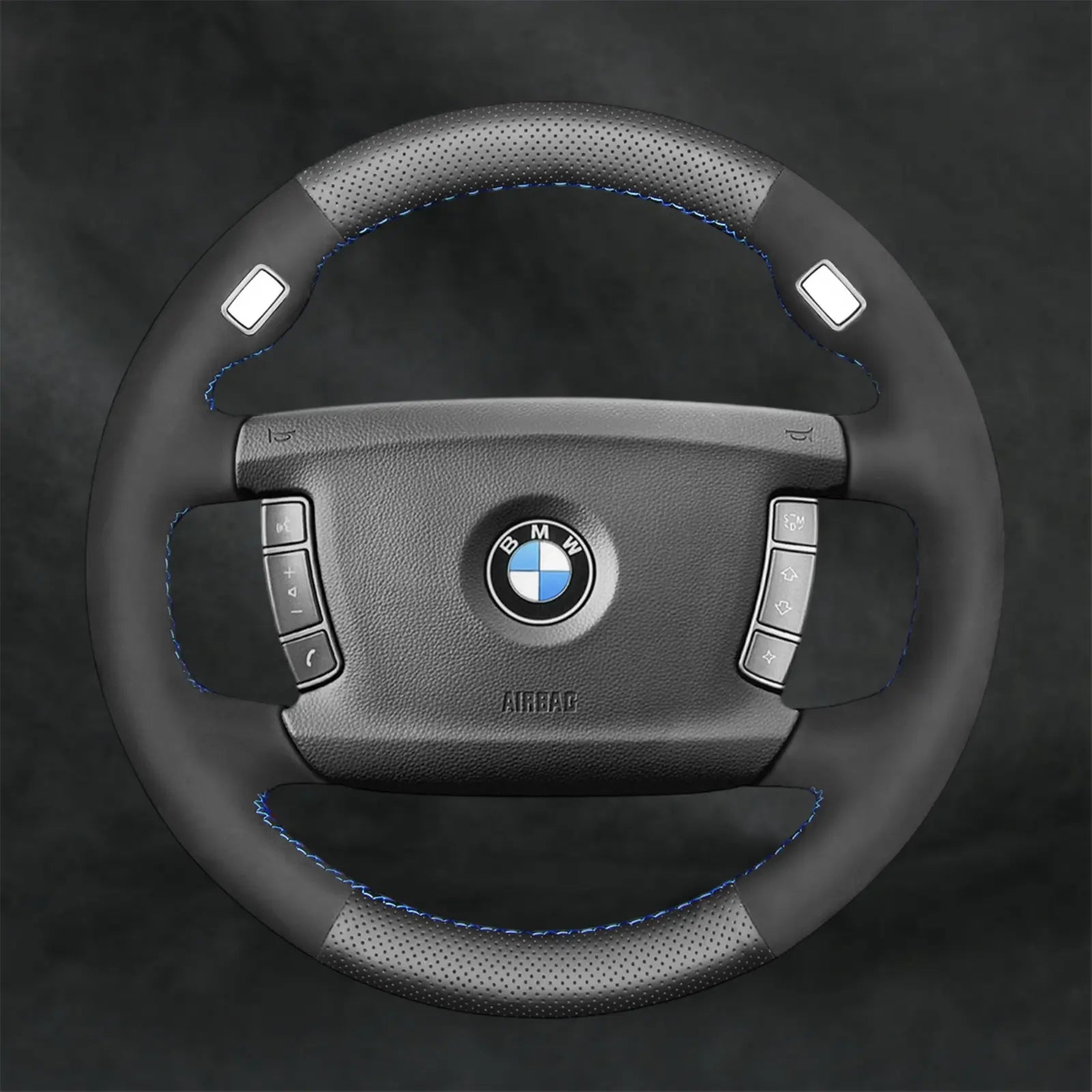 Steering Wheel Cover for BMW 7 Series E65 E66 2001 - 2008 - Mewantx
