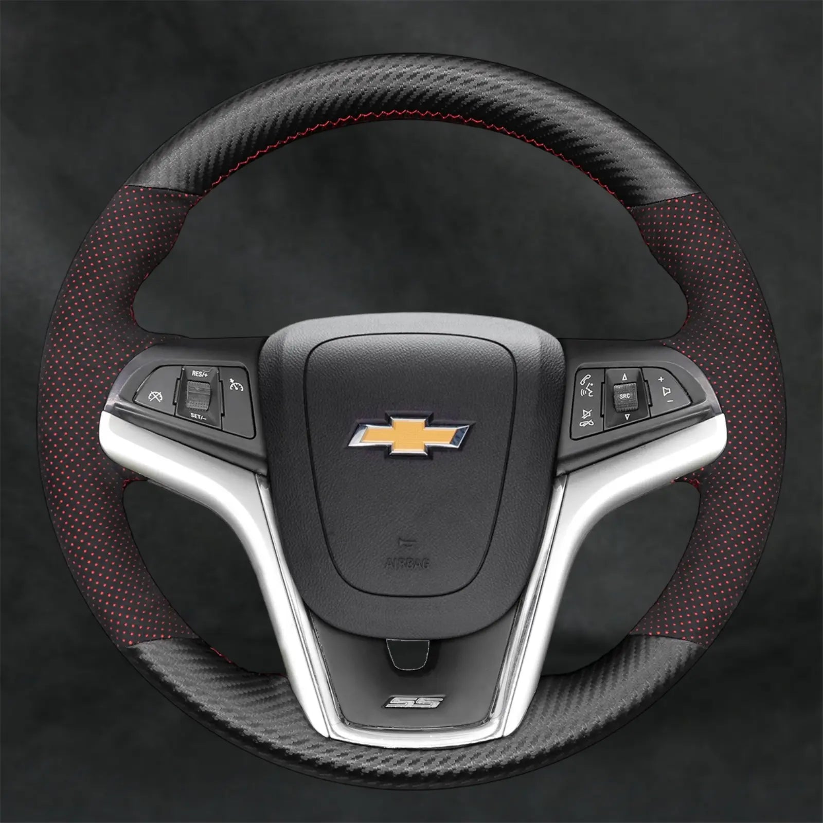 Steering Wheel Cover for Chevrolet Chevy Camaro 2012 - 2015 - Mewantx