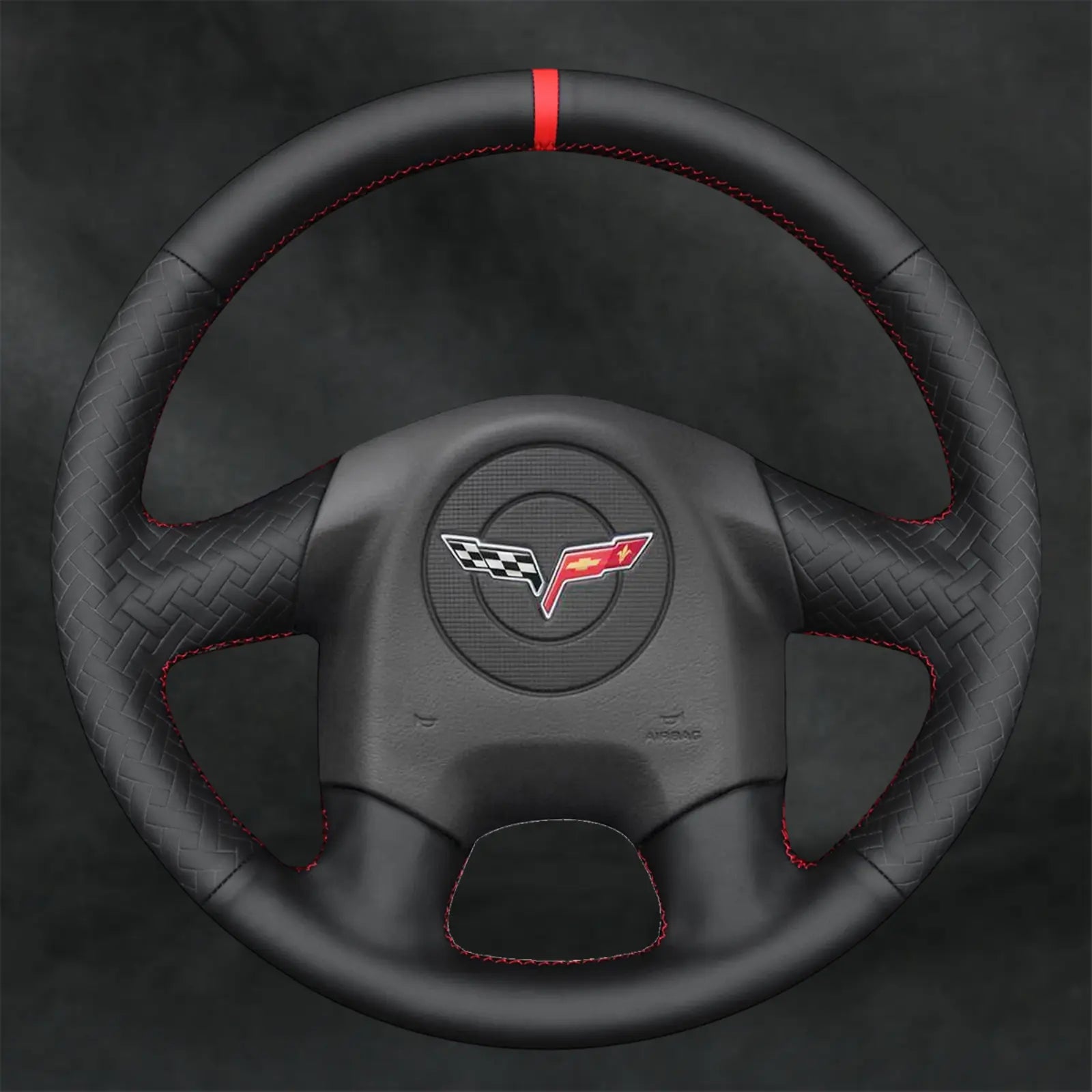 Steering Wheel Cover for Chevrolet Chevy Corvette C6 ZR1 Z06 2005 - 2013 - Mewantx