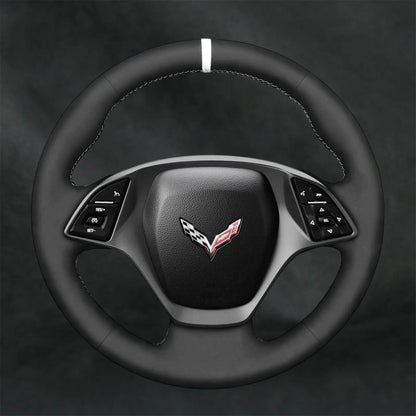 Steering Wheel Cover for Chevrolet Chevy Corvette C7 2014 - 2015 - Mewantx