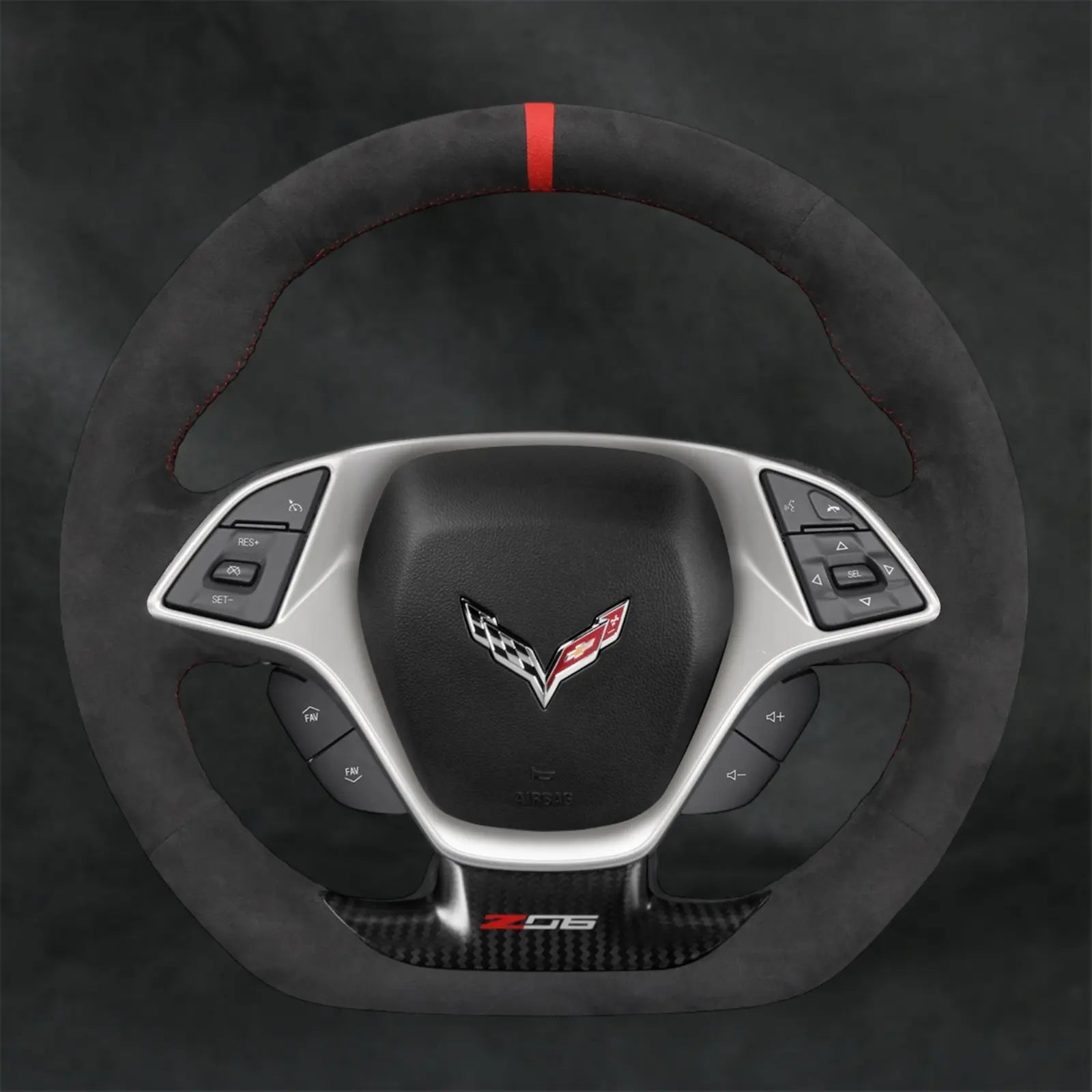 Steering Wheel Cover for Chevrolet Chevy Corvette C7 2015 - 2020 - Mewantx