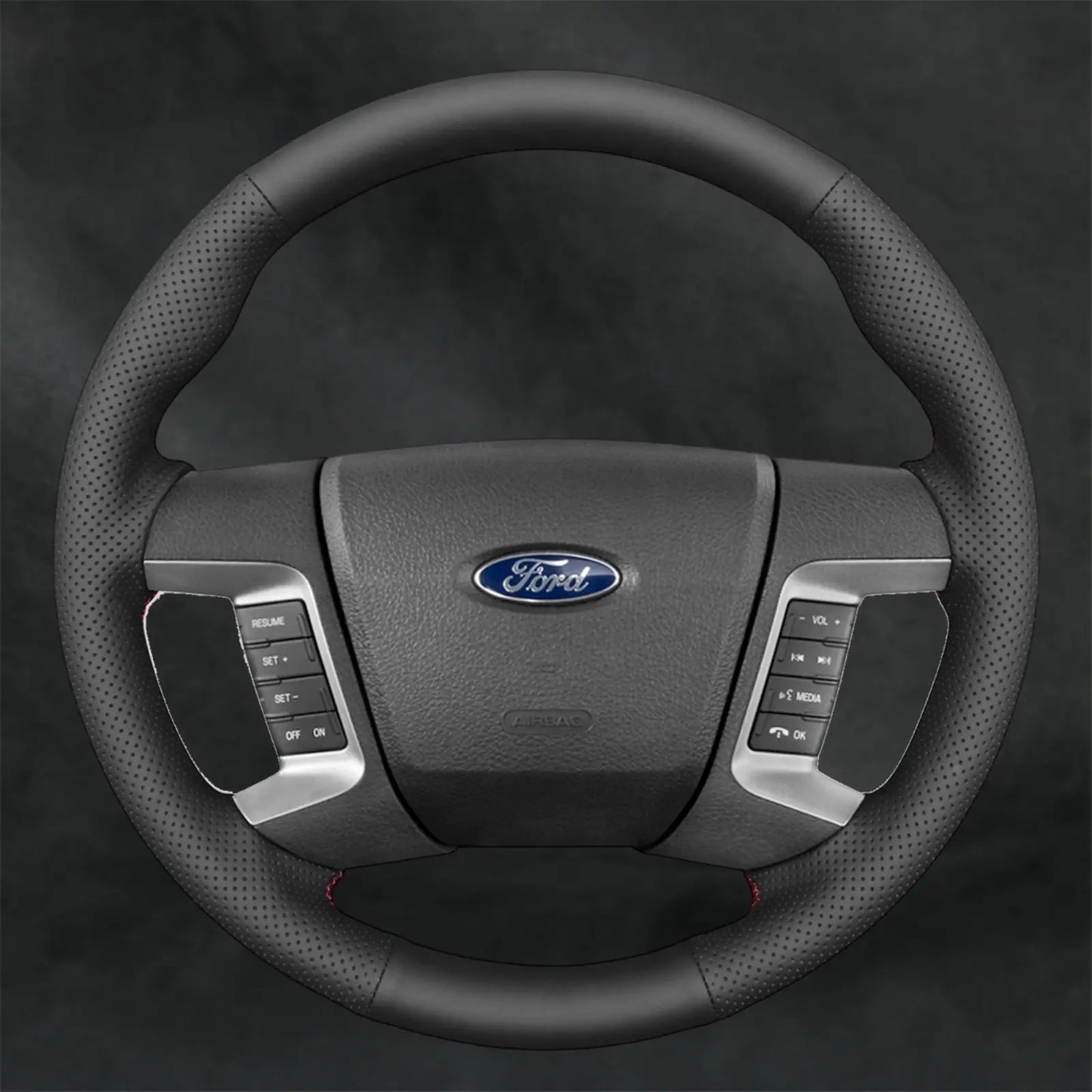 Steering Wheel Cover for Ford Fusion SE with bulge 2007 - 2012 - Mewantx