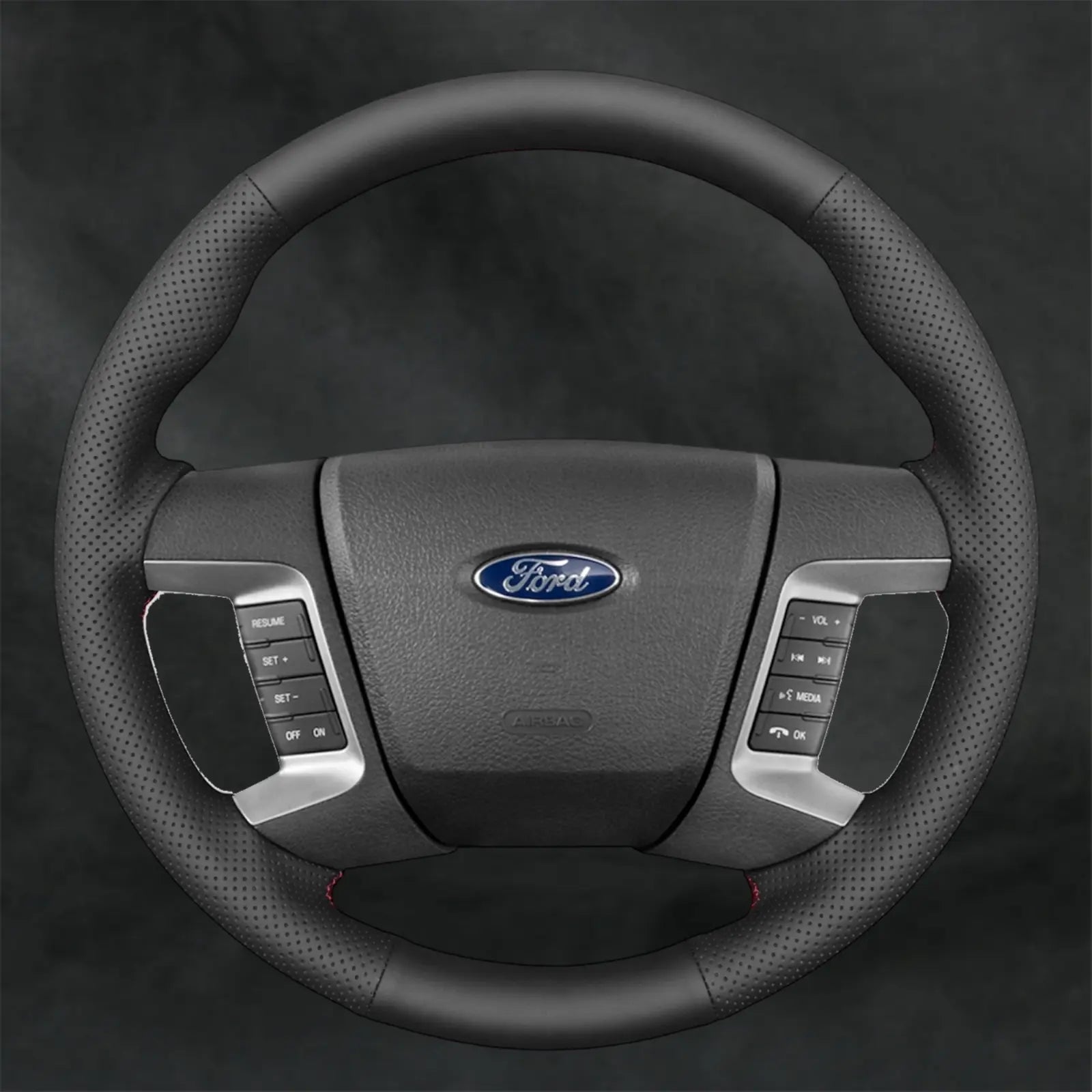 Steering Wheel Cover for Ford Fusion SE with bulge 2007 - 2012 - Mewantx