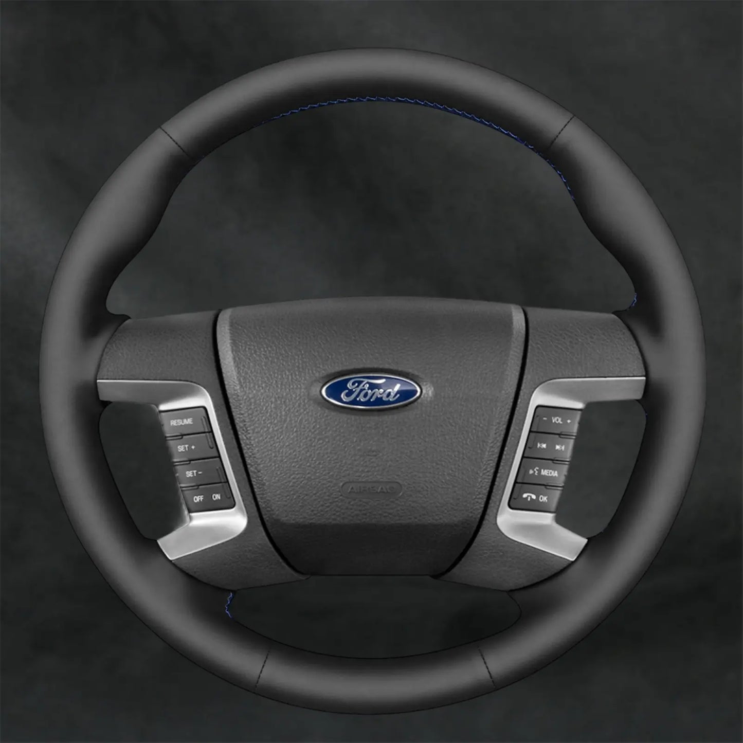 Steering Wheel Cover for Ford Fusion SE with bulge 2007 - 2012 - Mewantx