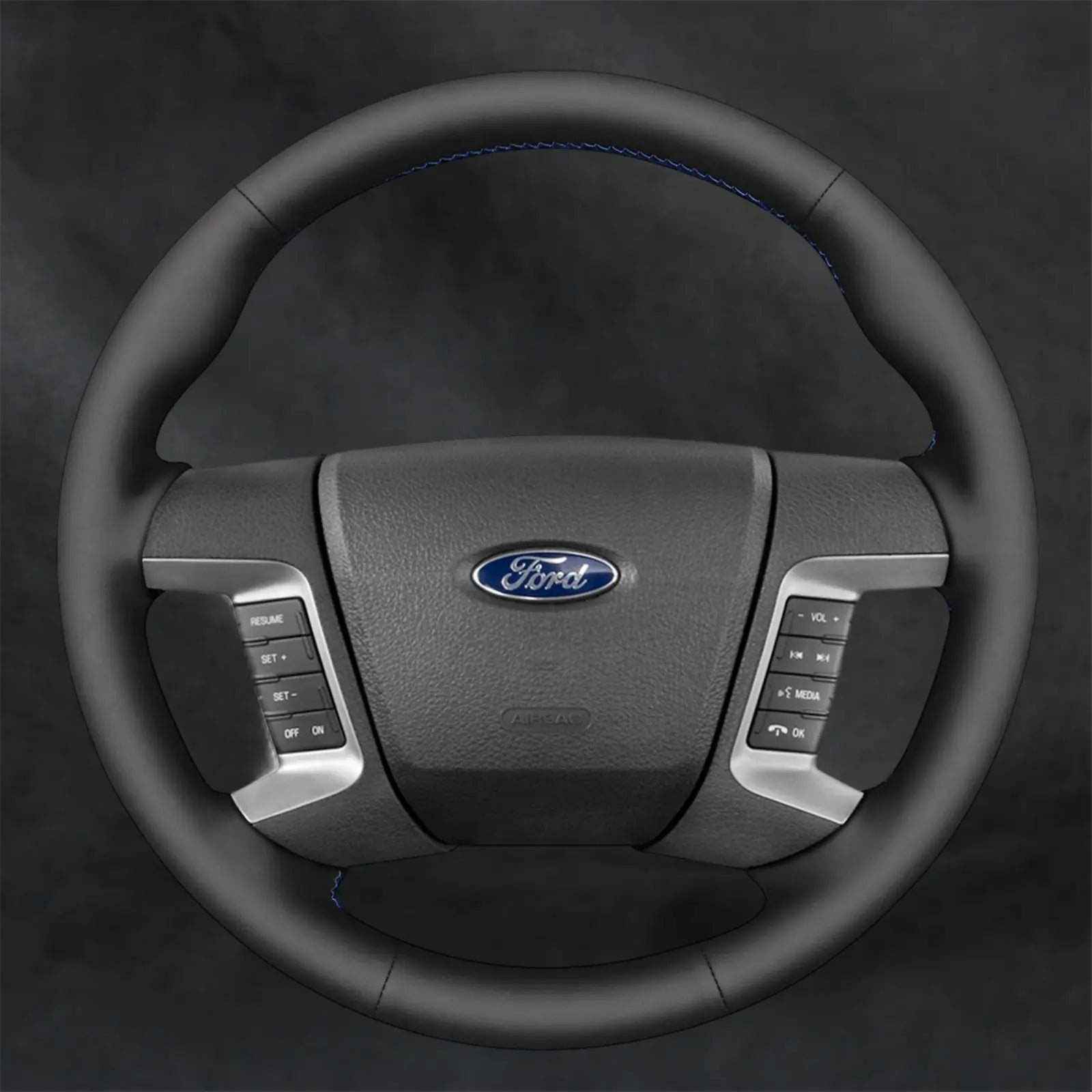 Steering Wheel Cover for Ford Fusion SE with bulge 2007 - 2012 - Mewantx