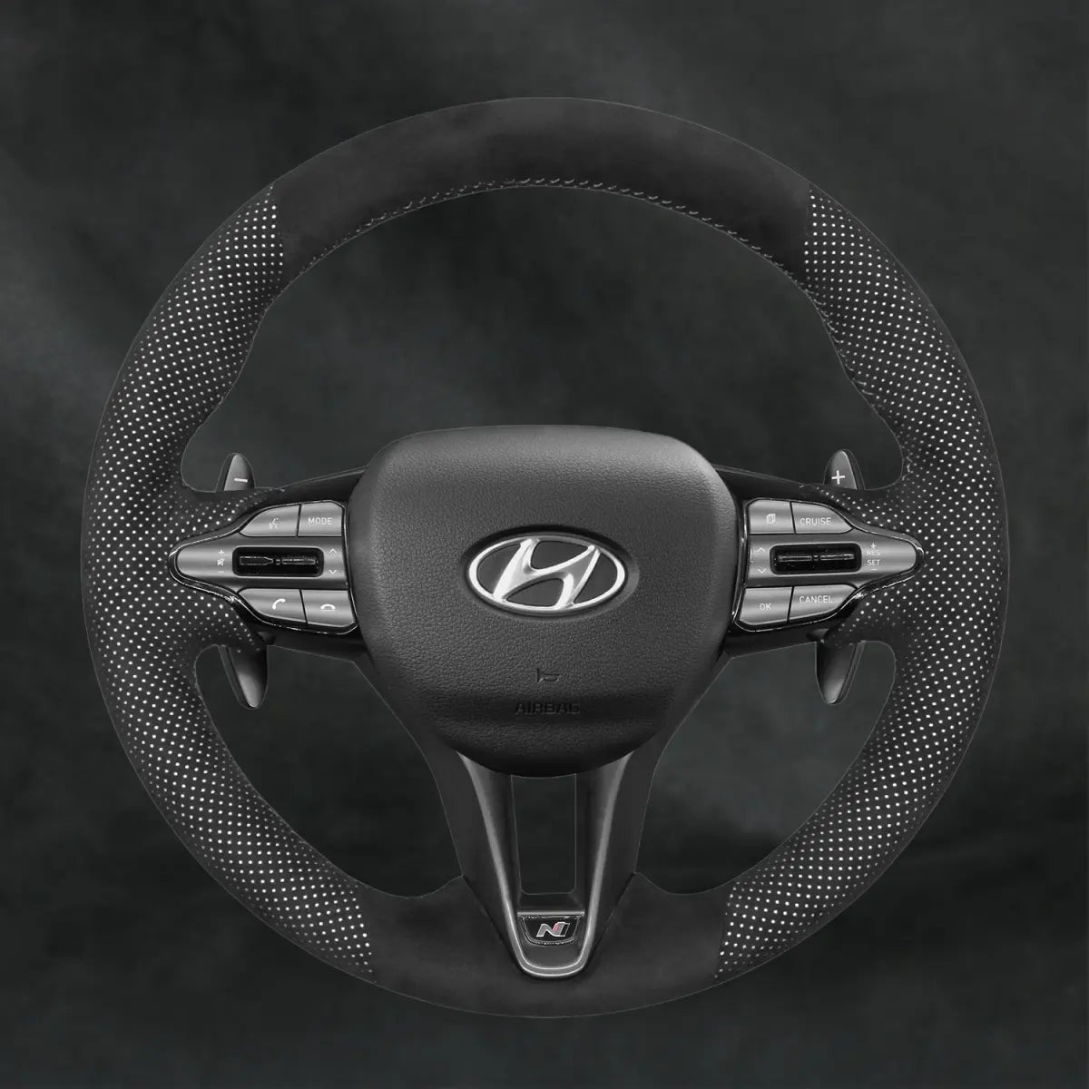Steering Wheel Cover For Hyundai Veloster N 2019 - 2022 - Mewantx