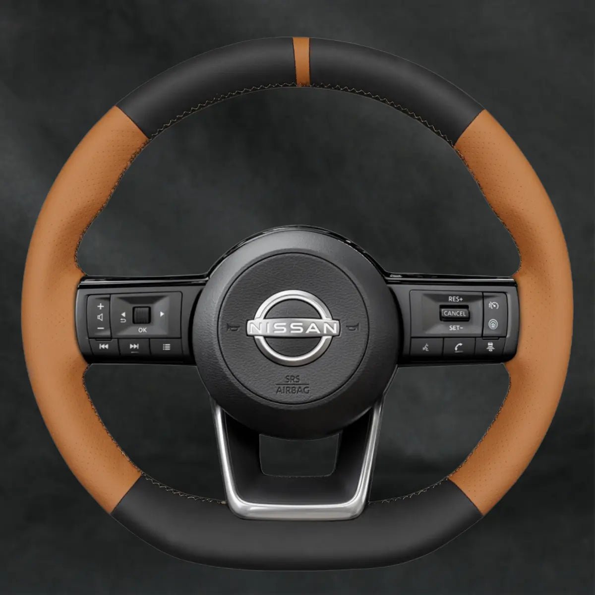 Steering Wheel Cover For Nissan Qashqai III J12 2021 - 2024 - Mewantx