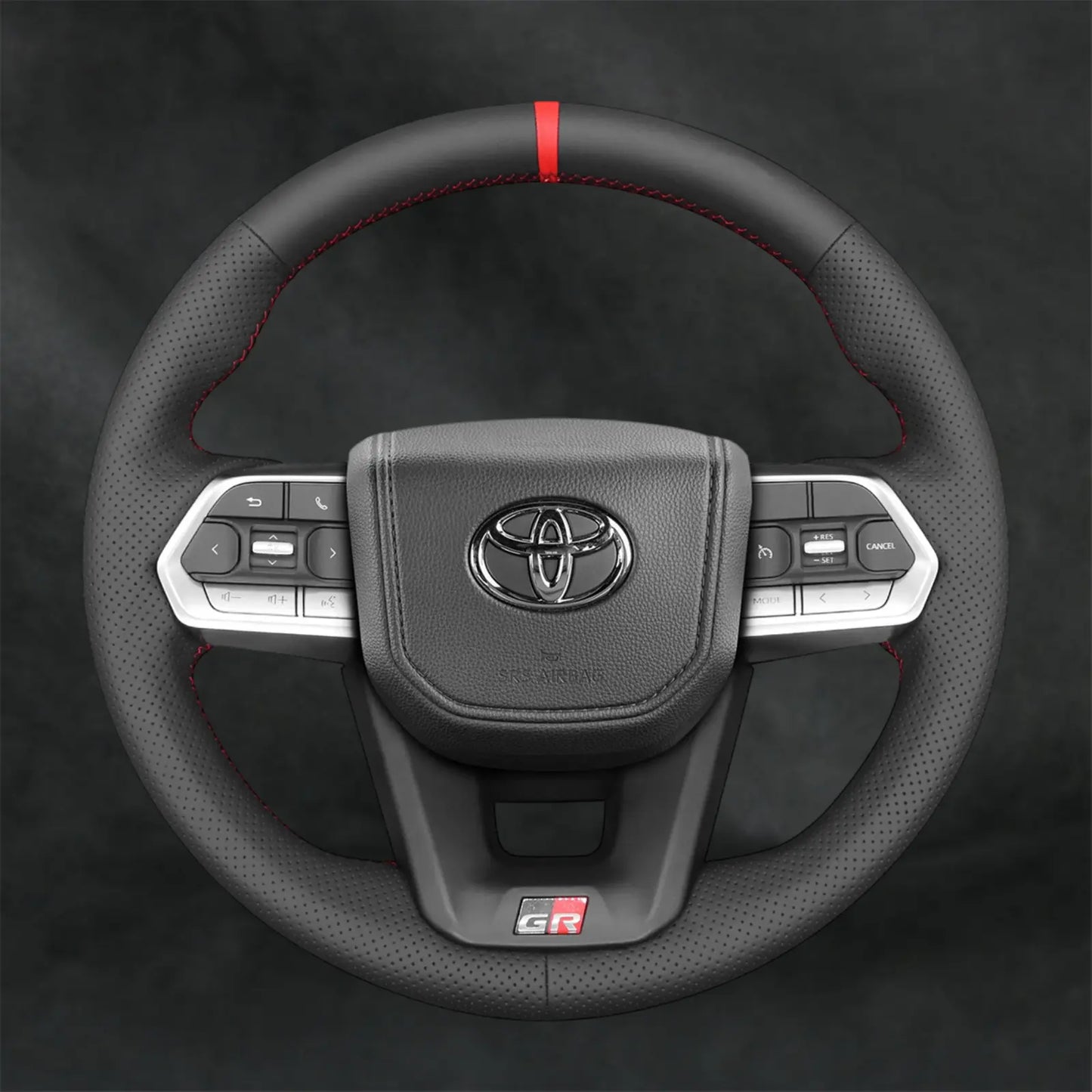 Steering Wheel Cover For Toyota Land Cruiser 300 Series J300 LC300 2021 - 2024 - Mewantx