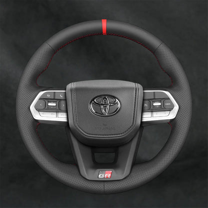 Steering Wheel Cover For Toyota Land Cruiser 300 Series J300 LC300 2021 - 2024 - Mewantx