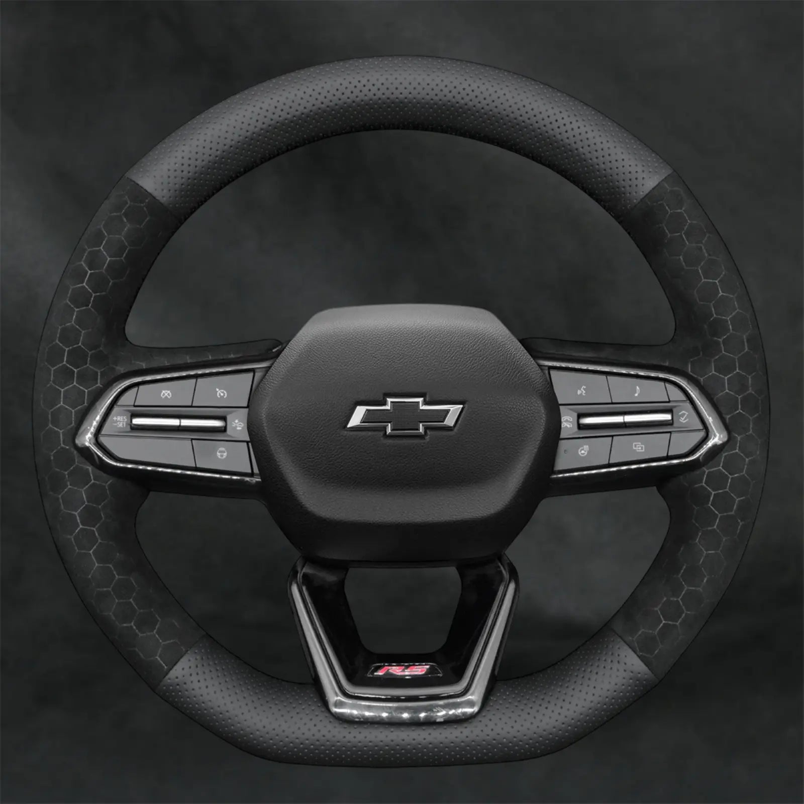 Steering Wheel Cover For Chevrolet Chevy Silverado EV RST 2024 - 2025 - Mewantx