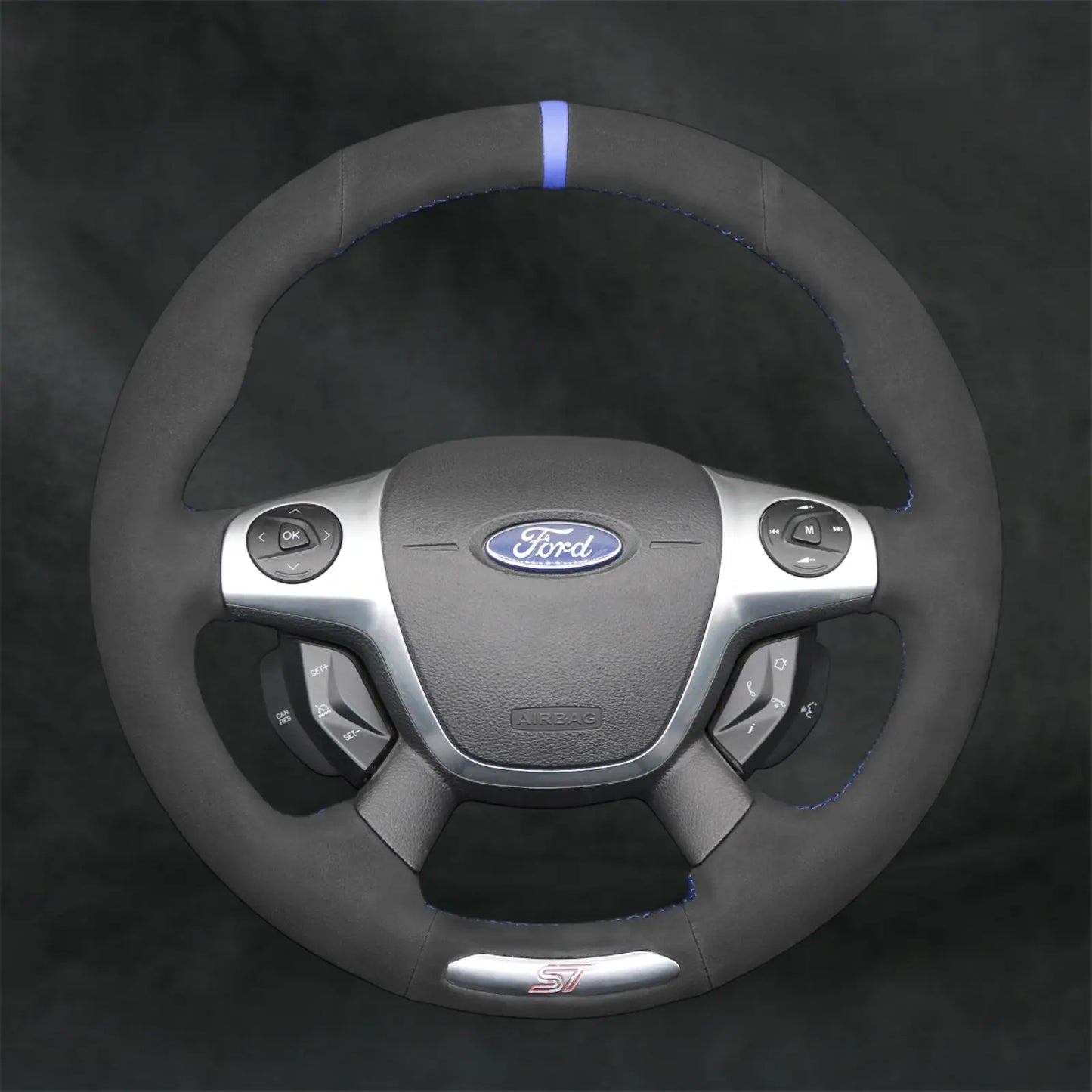 Steering Wheel Cover For Ford Fiesta ST 2014 - 2019 - Mewantx
