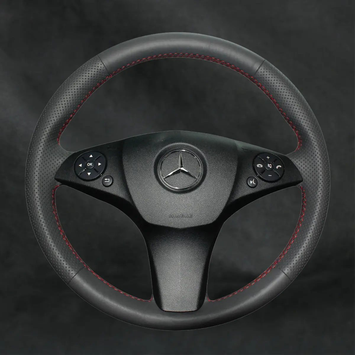 Steering Wheel Cover For Mercedes Benz E - class E350 2010 - 2011 - Mewantx